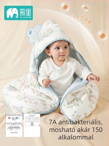 Újszülött takaró - 95% pamut, selyem töltőanyag, négy évszak, rajzolt minta, Mu Tong márka