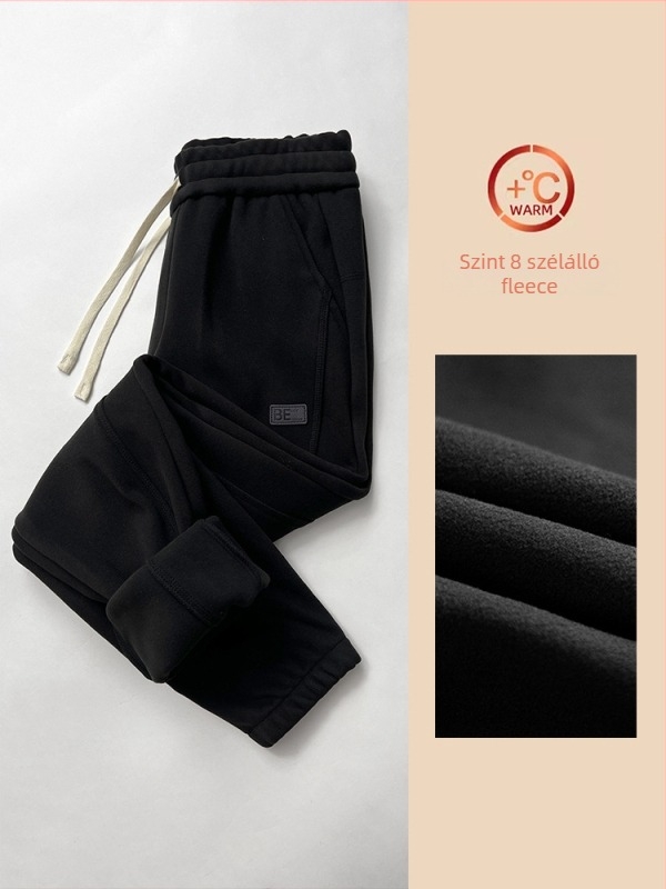 Nano Velvet szélálló nadrág – fleece béléssel, egyenes szabás, középmagas derék, magas rugalmasság, téli viselet