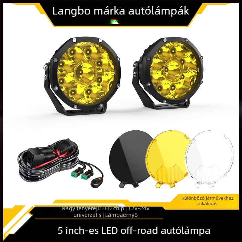 Körkörös LED munka fény LB-5185, 30W, 10400LM, 9-30V, IP67