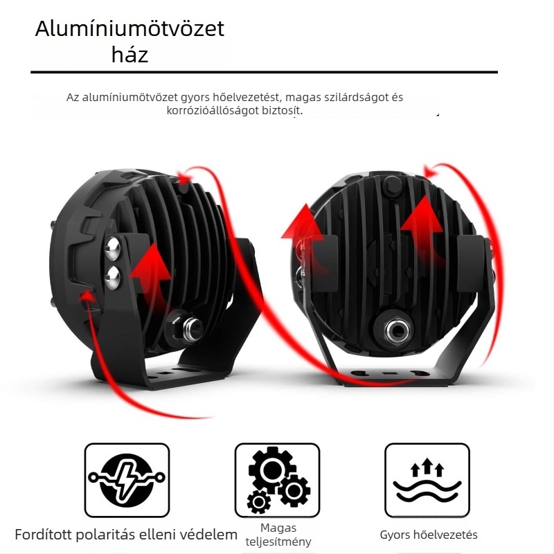 Körkörös LED munka fény LB-5185, 30W, 10400LM, 9-30V, IP67