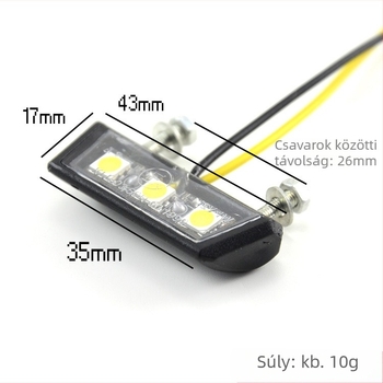 Motorkerékpár hátsó lámpa – LED, TD-35, 12V, kompatibilis 12V modellhez
