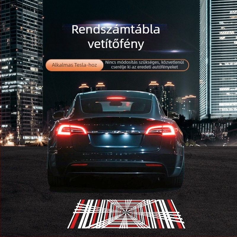 ZhiXin Tesla Model 3/Y Vetítő lámpa, 12V, LED 5050, 3W, 6500K, élettartam 80 000 óra