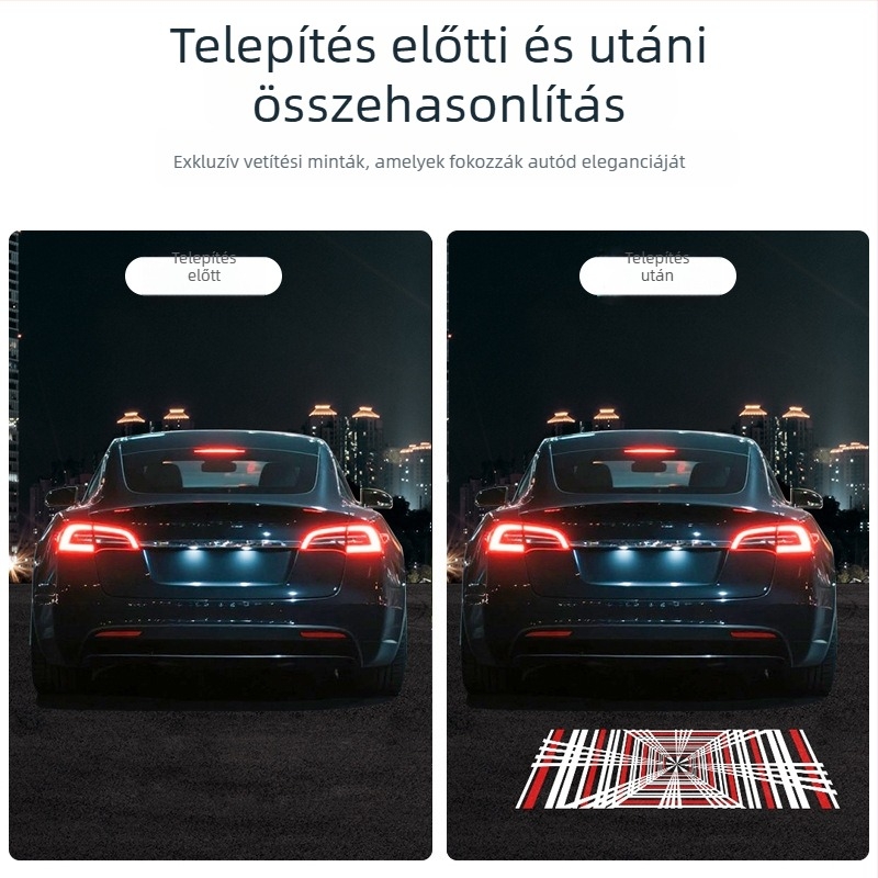 ZhiXin Tesla Model 3/Y Vetítő lámpa, 12V, LED 5050, 3W, 6500K, élettartam 80 000 óra