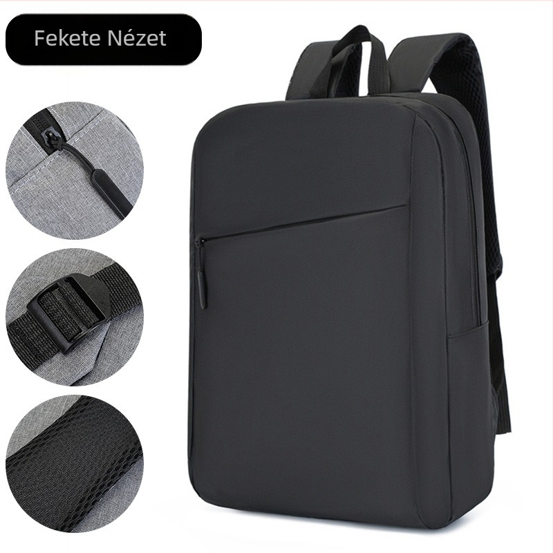 Üzleti hátizsák laptophoz, Oxford anyagból, városi minimalistát stílus, 36–55L kapacitás, 15 hüvelykes laptop kompatibilis, ívelt vállpántok
