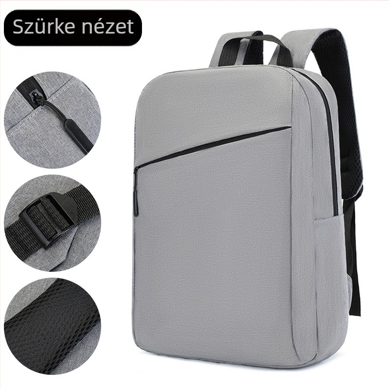 Üzleti hátizsák laptophoz, Oxford anyagból, városi minimalistát stílus, 36–55L kapacitás, 15 hüvelykes laptop kompatibilis, ívelt vállpántok
