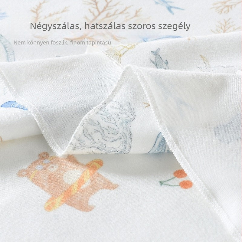Újszülött babafogó takaró 100% pamutból, minden évszakra