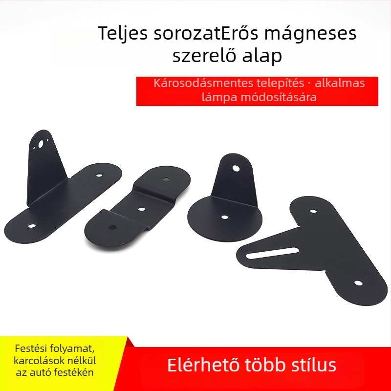 LED mennyezeti szalag erős mágneses alap és mágneses tartó – univerzális illeszkedés, károsodásmentes telepítés