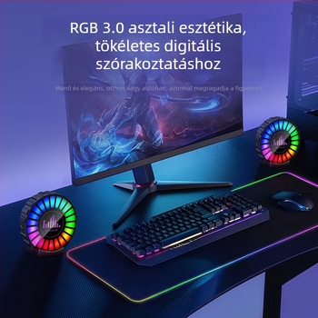 Sinok autó LED ritmikus fény hangvezérléssel és aromaterápiával, 3D zenei hangulatlámpa, 12W 5V, Modell CD, általános célú