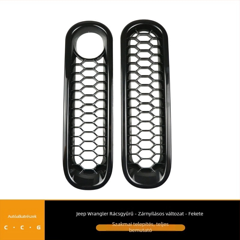 Jeep Wrangler középső grille keret kulcslyukkal, ABS, 2007-2017