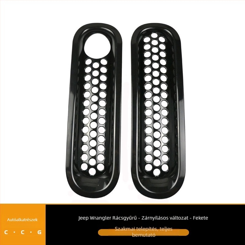 Jeep Wrangler középső grille keret kulcslyukkal, ABS, 2007-2017