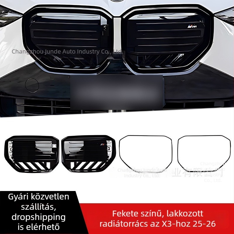 BMW X3 M-stílusú első grille készlet, ABS műanyag, radiátorra szerelés, Seven Emperors