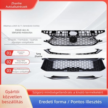 ABS műanyag alsó hűtőrács módosítás Honda Civic XI. generációhoz, 25 modellhez kompatibilis