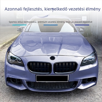 BMW 5 Series F10/F11 2011–2017 ABS előlökhárító légbeömlő rács, vízszintes és párhuzamos rudak egysoros hálózattal, súly 1,2 kg