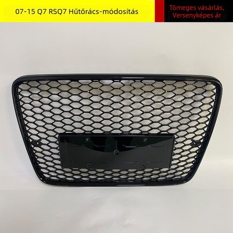 Audi Q7 RSQ7 méhsejt mintázatú hűtőrács embléma nélkül (07-15 Q7)