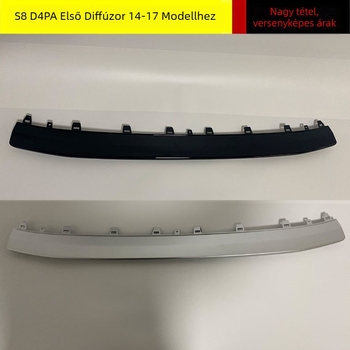 Audi S8 első lökhárító spoiler, ABS műanyag, lökhárítóra szerelhető, 2014–2017
