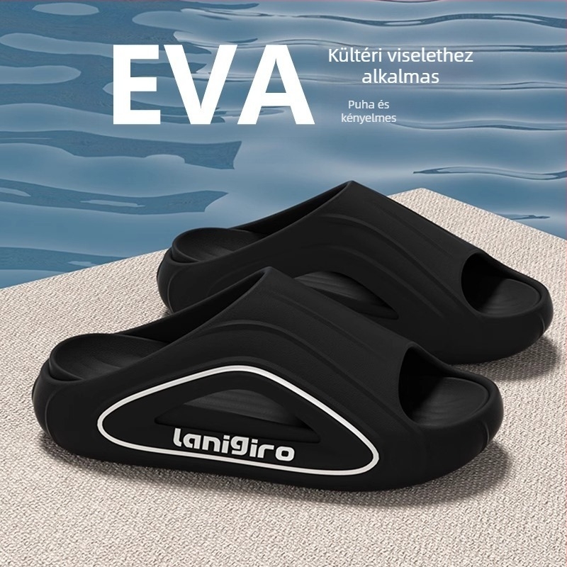 Crocs-stílusú férfi szandálok mindennapi viseletre; EVA felső rész, EVA talp, injektált formázású konstrukció