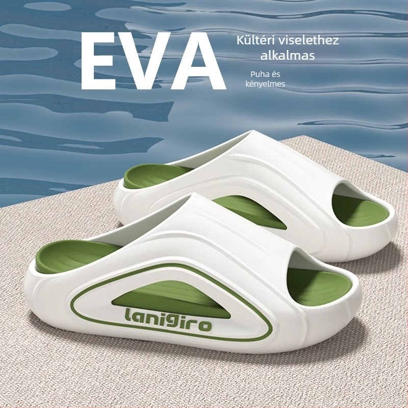 Crocs-stílusú férfi szandálok mindennapi viseletre; EVA felső rész, EVA talp, injektált formázású konstrukció