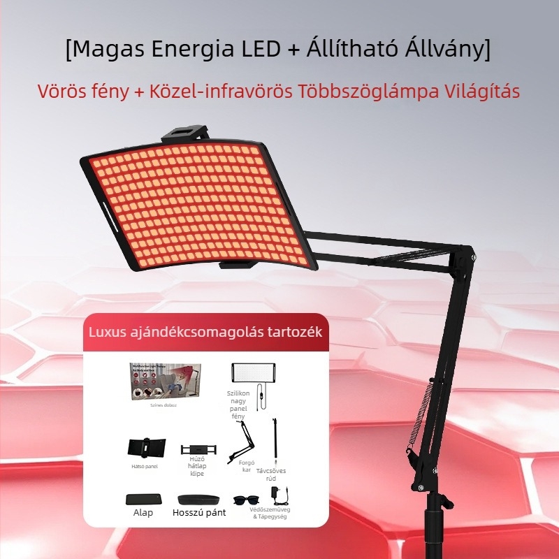 Hordozható otthoni fényterápiás szépségkészülék bőrmegújításra, fényesítésre és pattanások eltávolítására (IPX3)