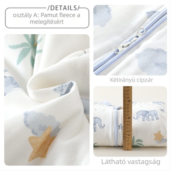 Gyerekek quiltelt alvózsák külön lábbal, rajzfilmszerű stílus, 100% pamut quilt, töltet: más, töltőanyag max 0,5 kg, testreszabható
