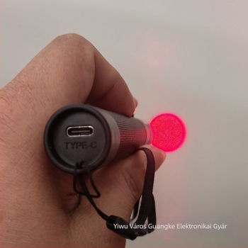 Szemüveglencse-tesztelő lézeres zseblámpa, fémből, 200 darabos doboz, optikai üzletek számára, Light Hurricane