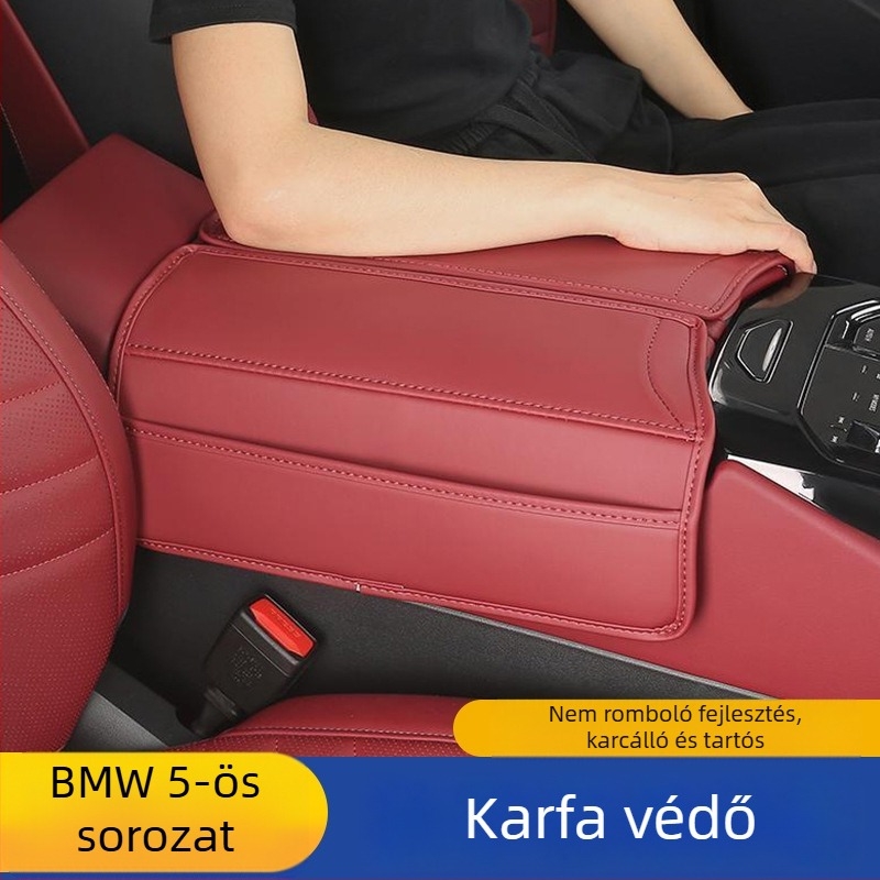 BMW 5-ös sorozat i5 kartámaszfedő, bőr, 2 részes készlet, központi tárolóvédő párna, Guangzhou eredet, testreszabható, 24 stílus