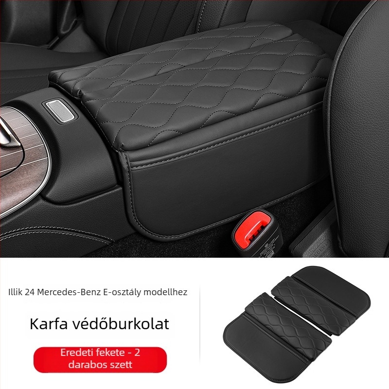 Mercedes-Benz középső kartámasz könyökmagasságú védőpárna – kompatibilis az E-Class E300L, C-Class C260L és GLC modellekkel
