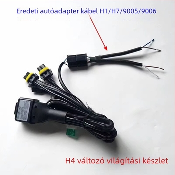 Autó fényszóró fényerő-szabályozó – bemenet egy, két kimenet, távolsági és tompított fény elválasztása, univerzális lencse kábellel, 12-24V, MORISSIC