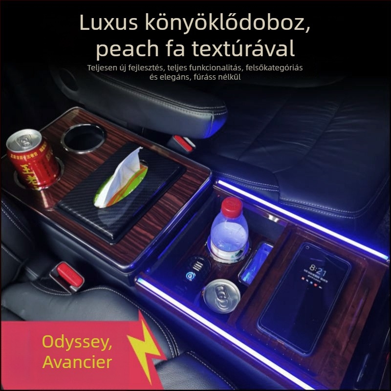 Középkonzolos kartámasz tároló doboz Honda Odyssey és Alison számára — Luo Lin márka — Modell ADSXK001 — Testreszabás elérhető — Súly 7