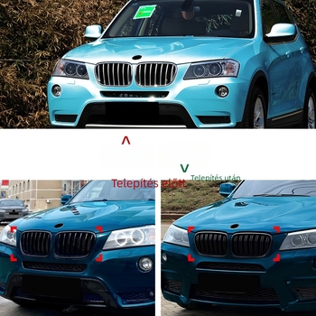 BMW X3 F25 2011-2013 Elülső lökhárító rács, középső rész, egysoros/kétsoros, ABS műanyag