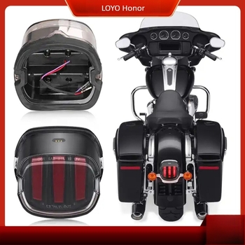 LED hátsó lámpa Harley-motorhoz, jelzőfény sas karma dizájn, modell LY-HLTL-005, 12V, 1080 lm, 6000K
