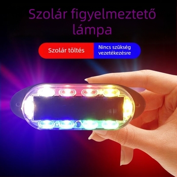 Napenergia-hátulsó figyelmeztető villogó teherautókhoz, erős fény, mágneses anti-tolvaj védelem és töltés a hátsó fénynél, éjszakai láthatóságért