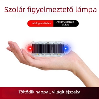 Napenergia-hátulsó figyelmeztető villogó teherautókhoz, erős fény, mágneses anti-tolvaj védelem és töltés a hátsó fénynél, éjszakai láthatóságért