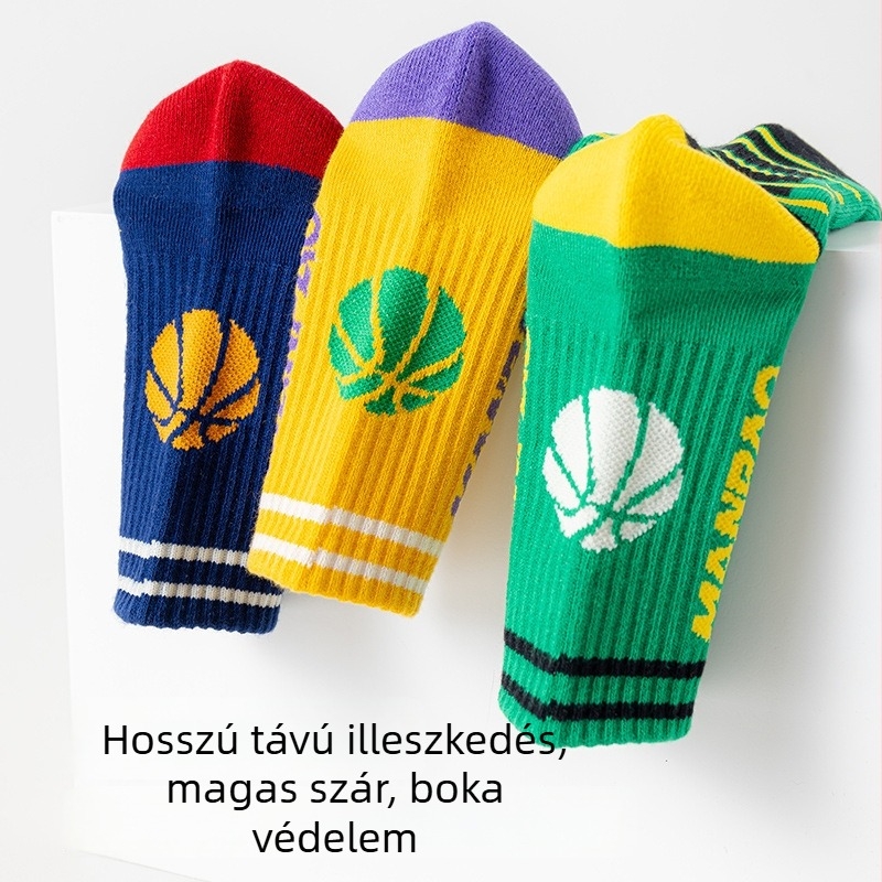 Luo Han Gyerekeknek szánt sportzokni — középmagas kosárlabda zokni fiúknak és tiniknek