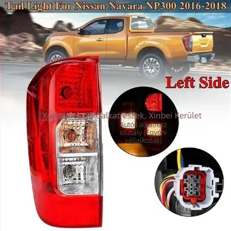 Nissan Navara NP300 D23 hátsó lámpa - halogén, 12V, kompatibil Navara pickup modelllel, Alkatrész számok 26550-4kh0a/26555-4kh0a, 26550-4ja0a/26555-4ja