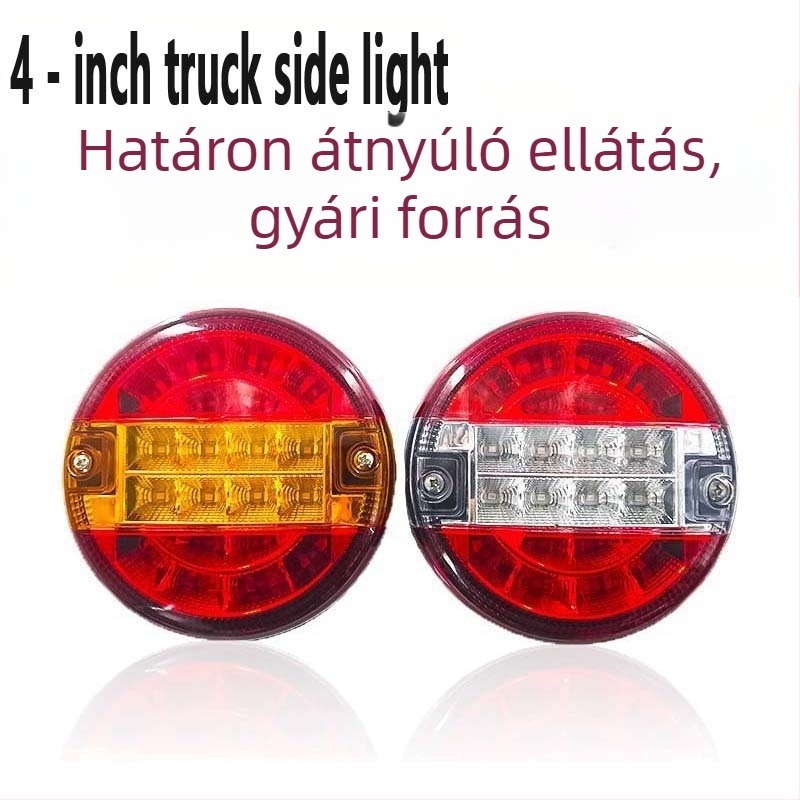 Autó hátsó lámpa, LED burger fény, 12/24V, 5,5W, 300lm, LED, 6000K