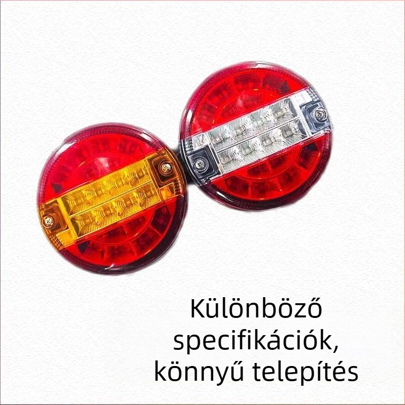 Autó hátsó lámpa, LED burger fény, 12/24V, 5,5W, 300lm, LED, 6000K