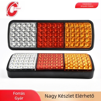 LED hátsó lámpa autókhoz 12V/24V, 30W, 6000K, univerzális