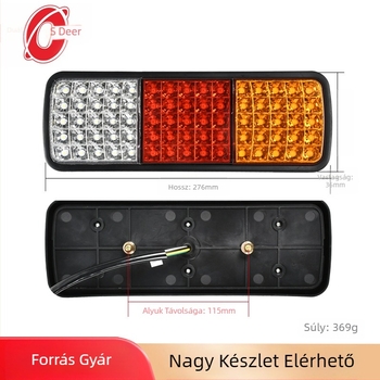 LED hátsó lámpa autókhoz 12V/24V, 30W, 6000K, univerzális