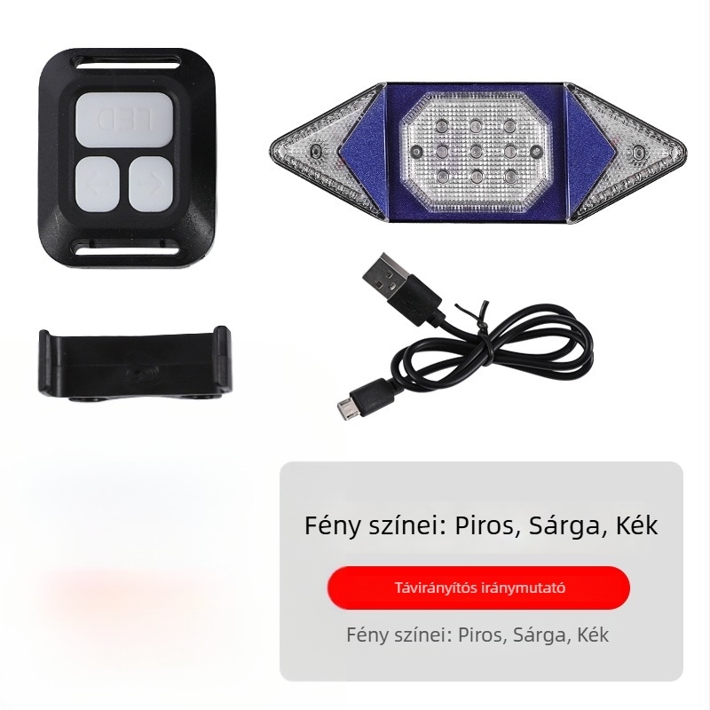 Meilong USB-töltésű kerékpár világítás készlet - első és hátsó lámpa, vízálló