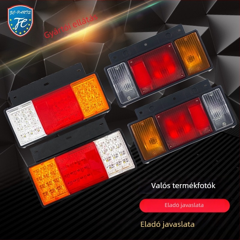 Isuzu LED hátsó lámpa tehergépkocikhoz, ABS műanyag, 24V/12V, 8/43W, 200lm