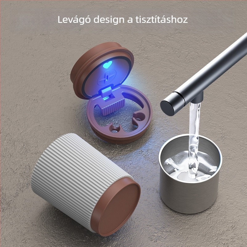 Autóba való hamutartó gyantából, LED világítással és fedéllel, kettős használat autó és otthon, súly 0,5 kg, öntéssel készült, első osztályú termék