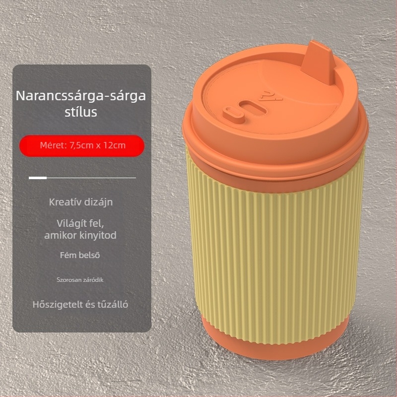 Autóba való hamutartó gyantából, LED világítással és fedéllel, kettős használat autó és otthon, súly 0,5 kg, öntéssel készült, első osztályú termék