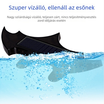 Napelemes hátsó figyelmeztető LED fény, vezetékek nélküli, többszínű strob, univerzális típus