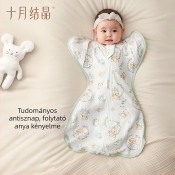 Csecsemő alvózsák – combed cotton, bélés: cotton, töltőanyag: cotton, 0–1 éveseknek megfelelő