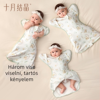 Csecsemő alvózsák – combed cotton, bélés: cotton, töltőanyag: cotton, 0–1 éveseknek megfelelő