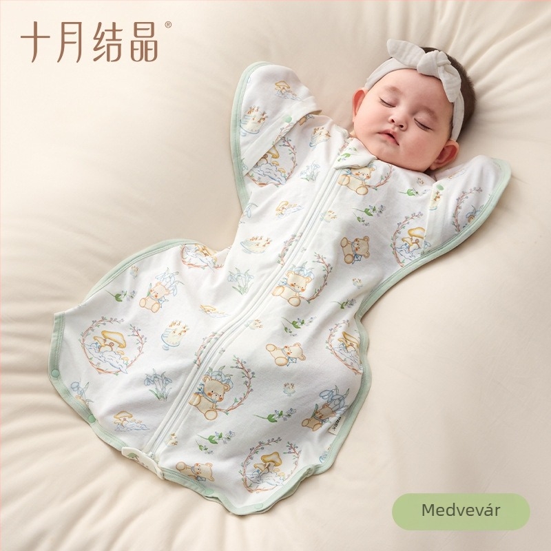 Csecsemő alvózsák – combed cotton, bélés: cotton, töltőanyag: cotton, 0–1 éveseknek megfelelő