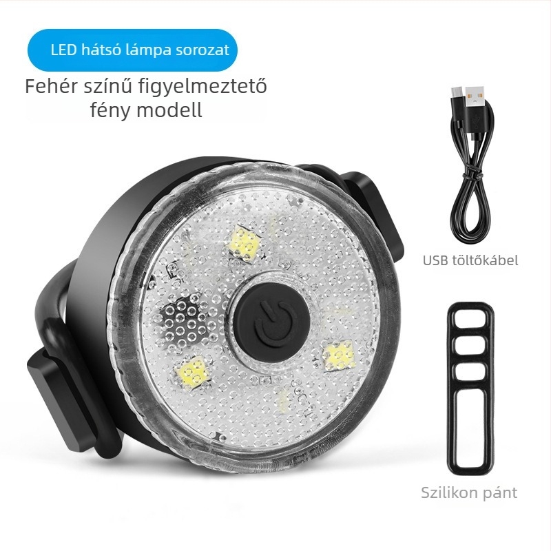 Kerékpár hátsó lámpa – kreatív kialakítás, tölthető, hegymászó és országúti kerékpárokhoz