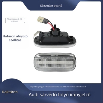 Audi sárvédő oldalirányjelző fény, kompatibilis A3/S3/A4/S4/A6/S6/RS6/B6/B7/B8/C7 modellekhez; LED 2835, 5W, 12V, 3000K, élettartam 50 000 óra