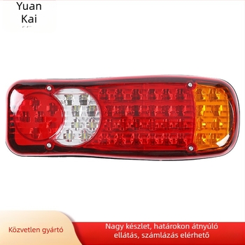 LED hátsó lámpa teherautóhoz, 12V, 13.8W, 2835 LED-ek, 12500 lm, 8700K