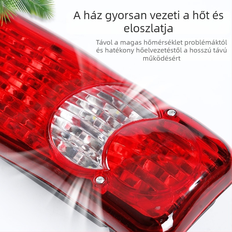 LED hátsó lámpa teherautóhoz, 12V, 13.8W, 2835 LED-ek, 12500 lm, 8700K